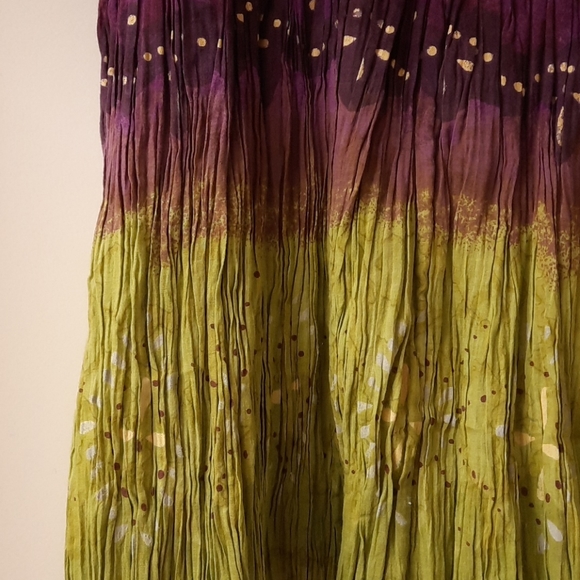 NWT, Chaudry KC Sports Purple Hand Dyed Skirt (flaws) - Picture 5 of 12